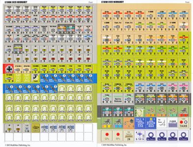 Korea The Forgotten War counter sheet