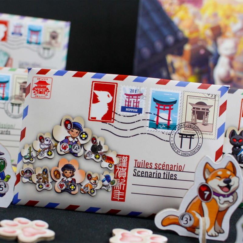 Kyoto no Neko game map and kitten standees