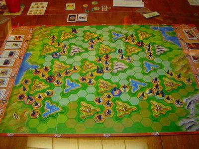 La Citta board game table setup