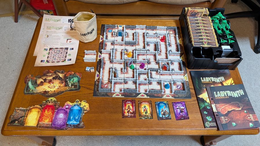 Labyrinth Chronicles complete game components