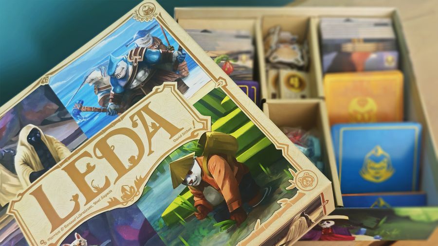 LEDA box and game components