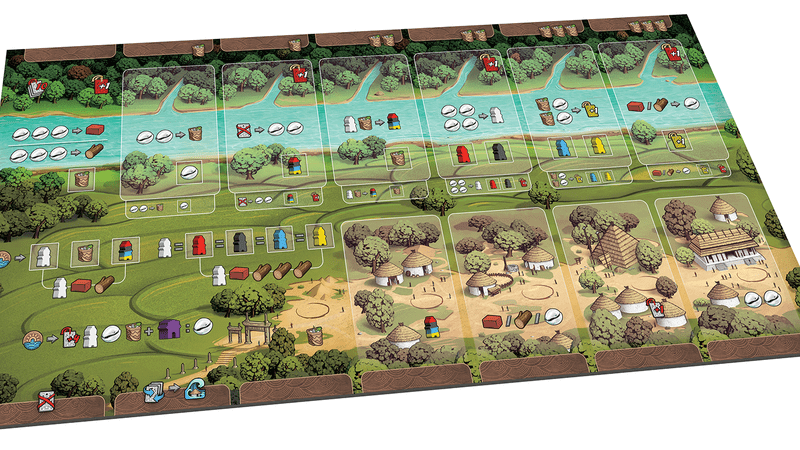 Legacy of Yu game set up for solo play