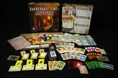 Legacy board game cards boards and components out of the box