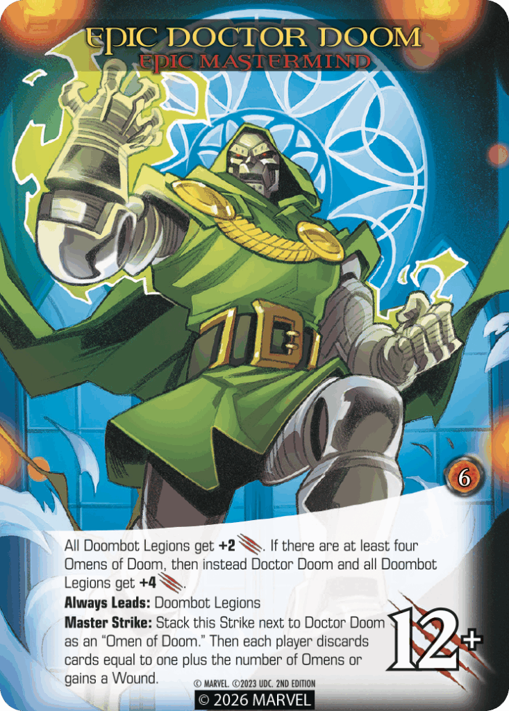 Legendary Marvel Second Edition card back