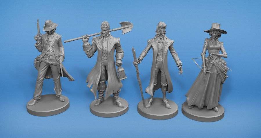 Legends of Sleepy Hollow hero miniatures