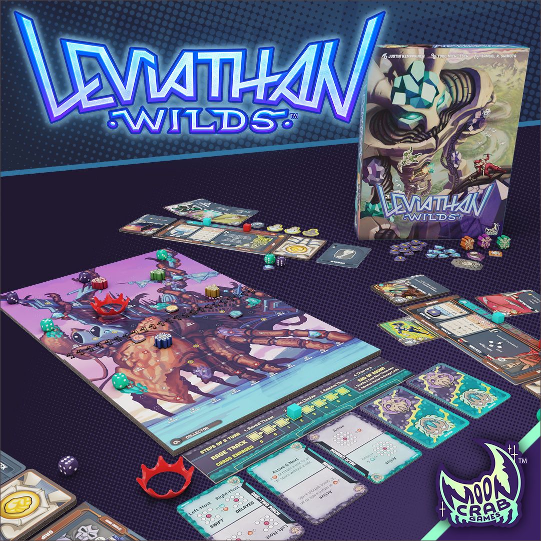 Leviathan Wilds components arranged together