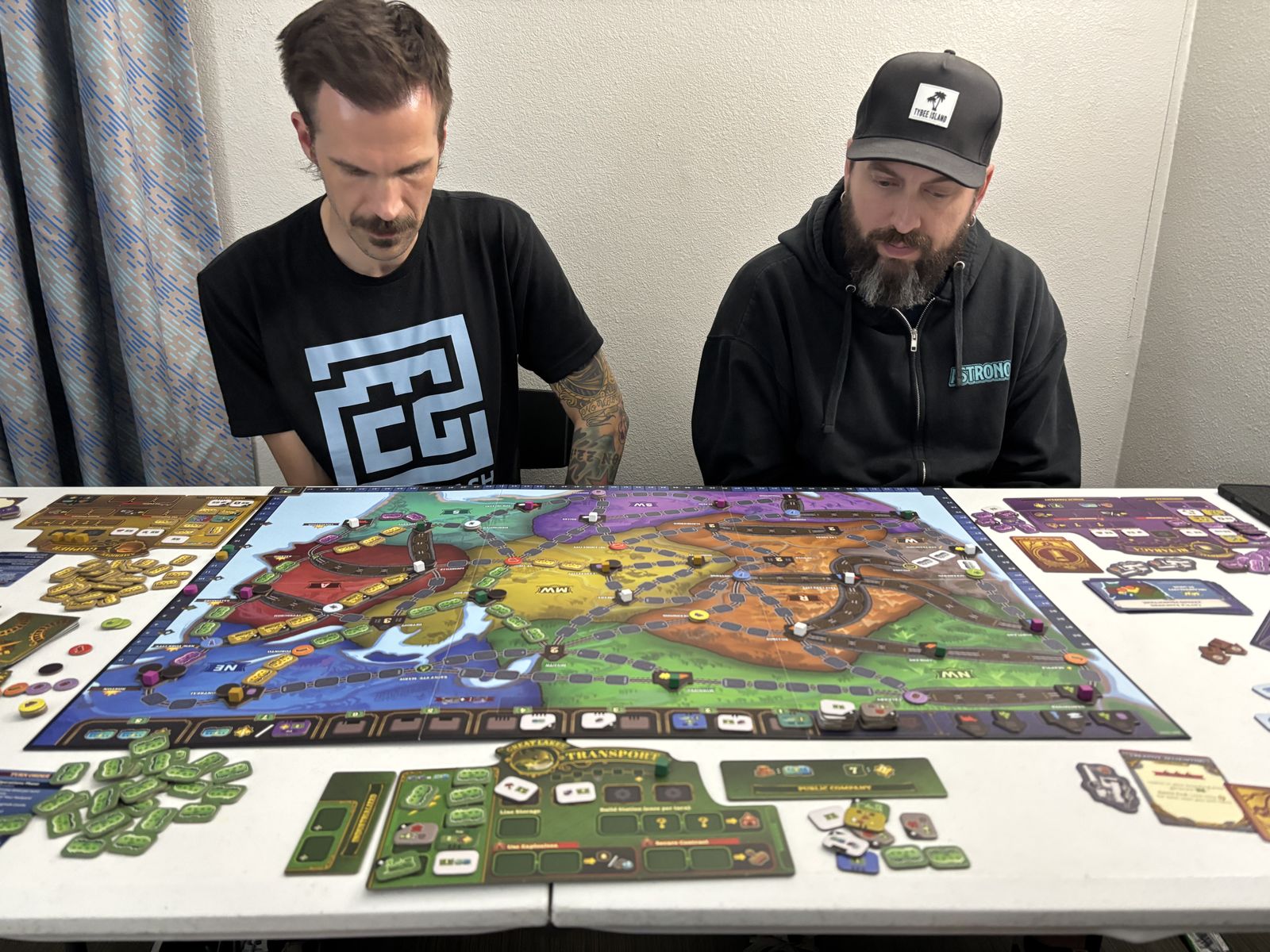 Three-player Lightning Train game at Gen Con