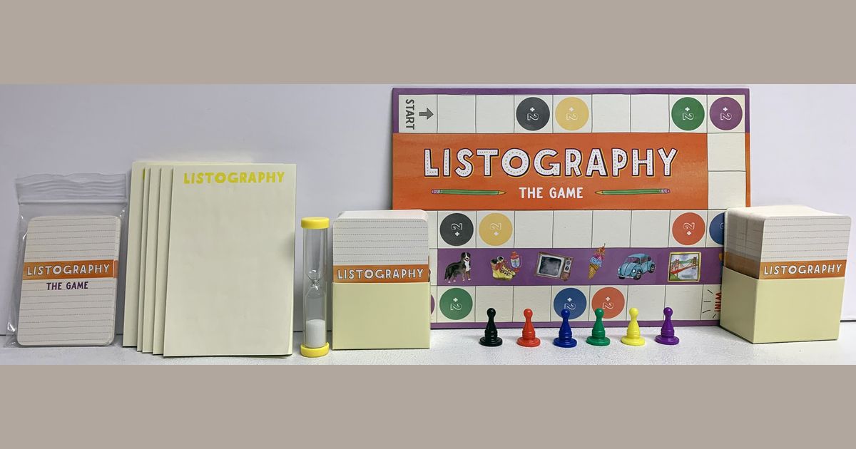Listography The Game components