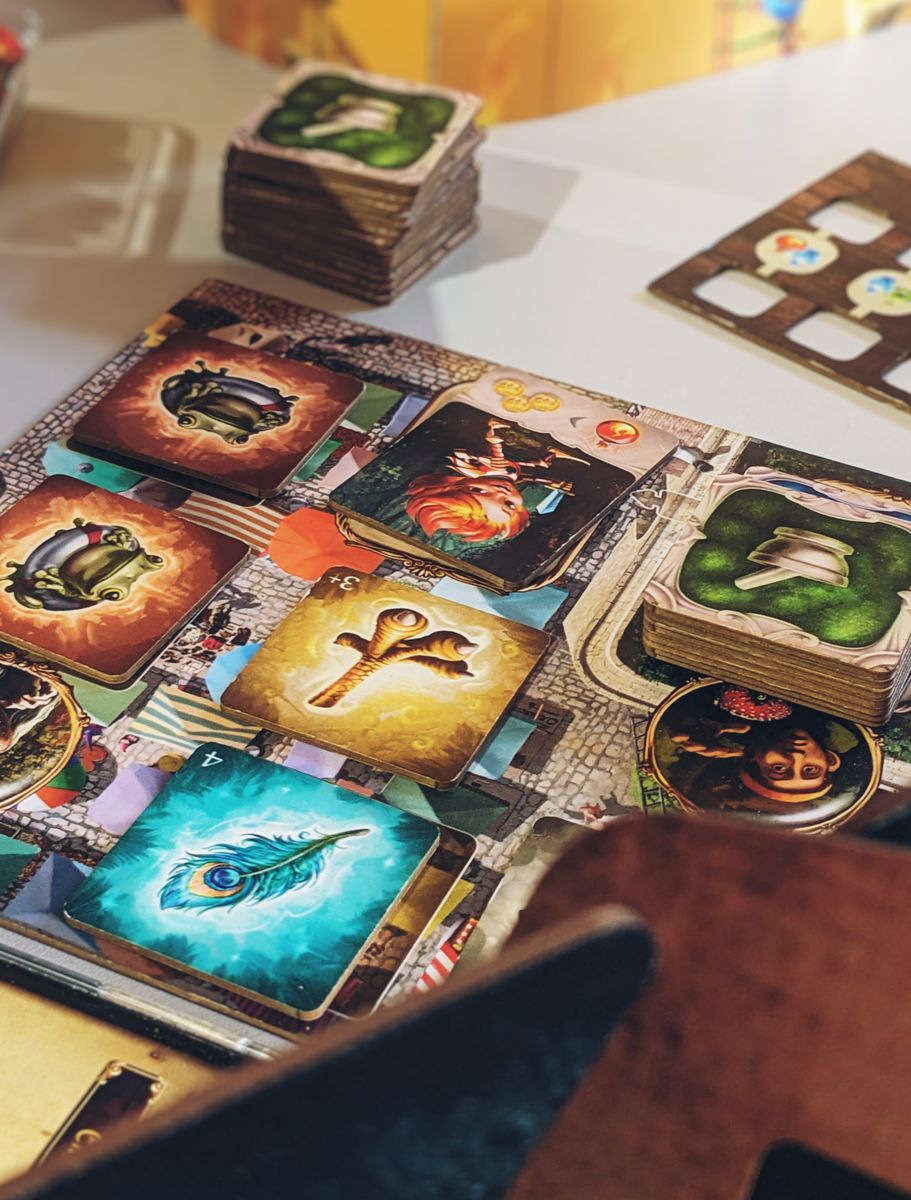Little Alchemists game set up on a table