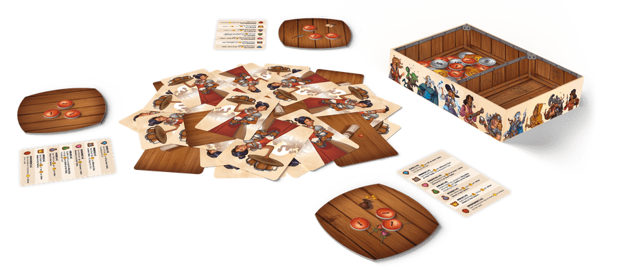 Little Tavern open box and organized contents