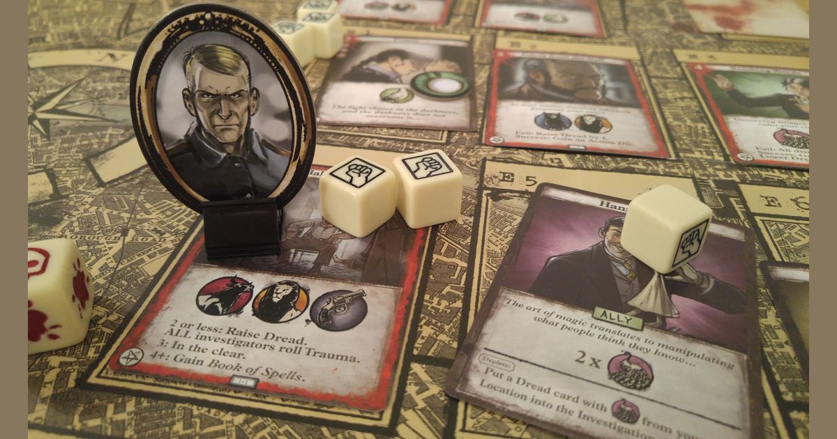 London Dread board game in progress