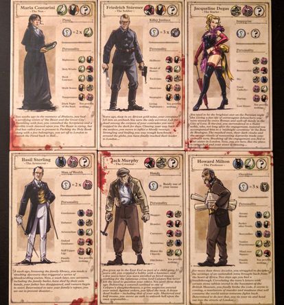 London Dread investigator characters
