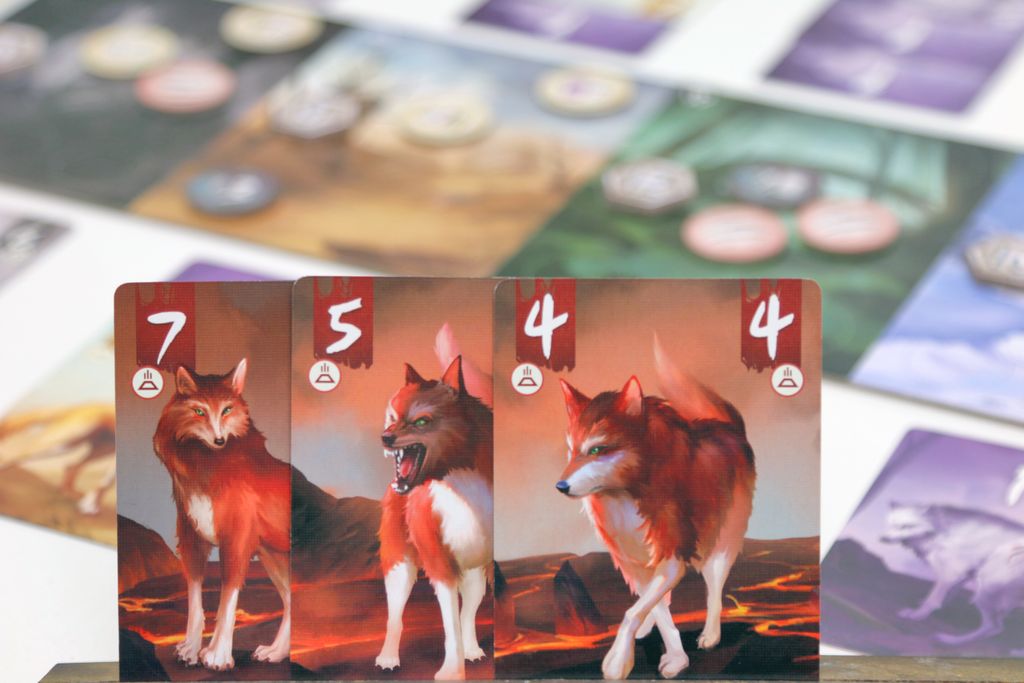 Lone Wolves cards deployed to territory boards