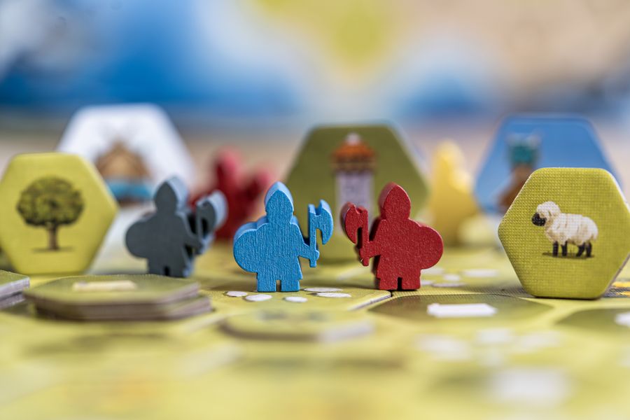 Looot game boards and components laid out