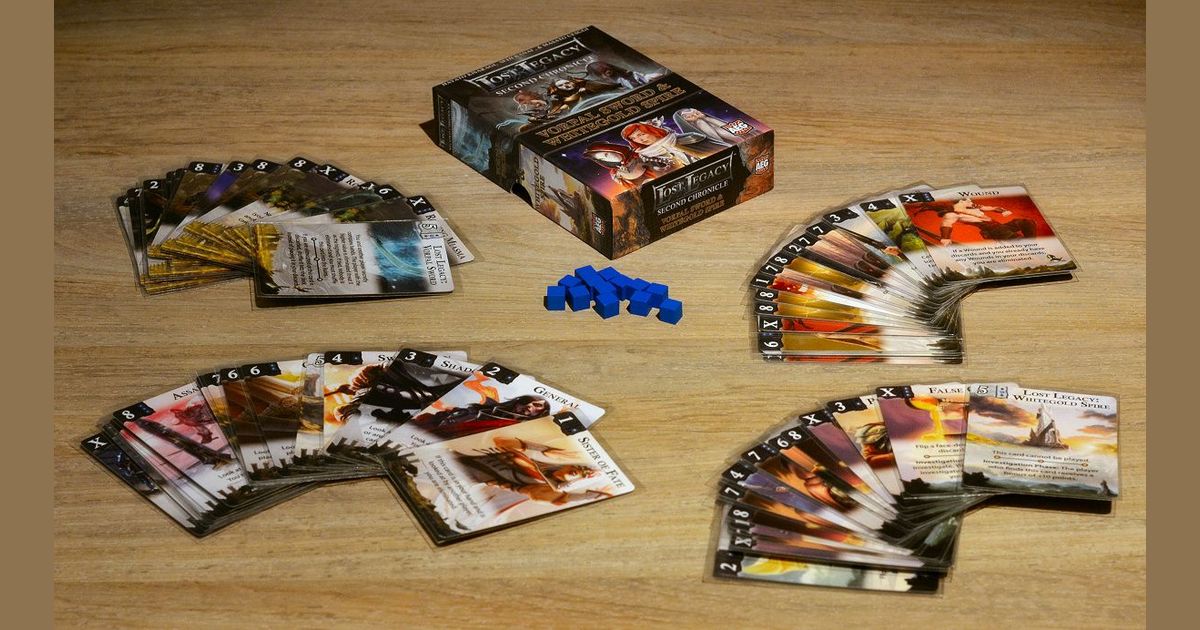 Lost Legacy cards arranged for play
