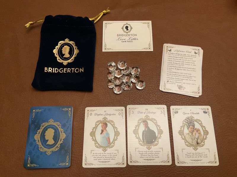 Love Letter Bridgerton cards and tokens