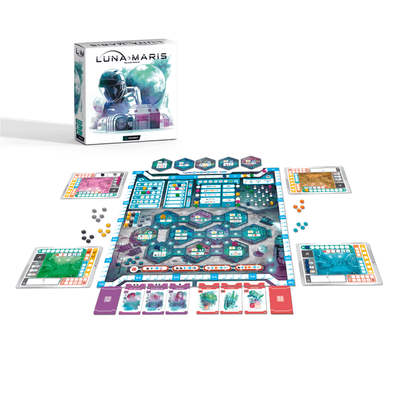 Luna Maris English board game fully set up