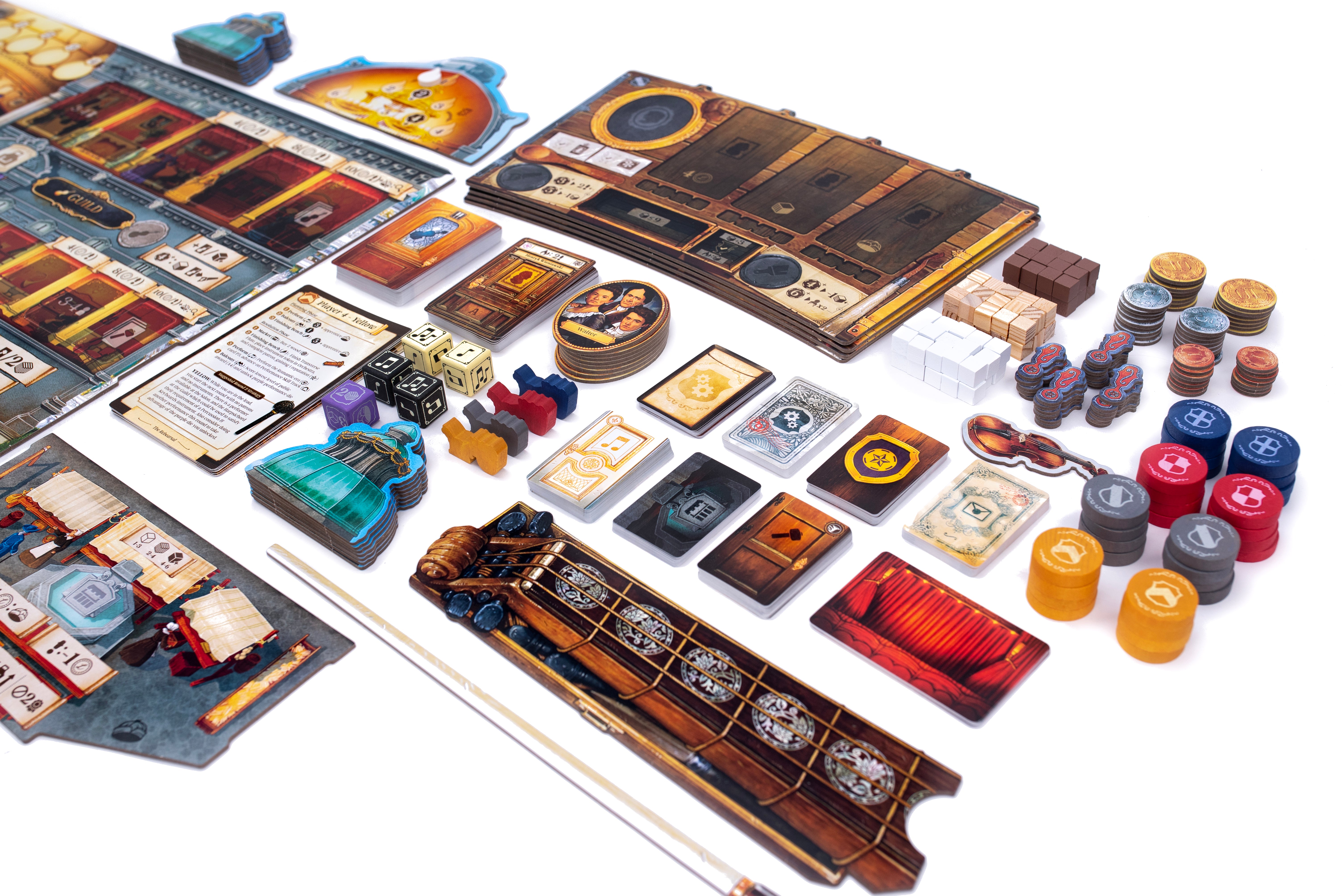 Luthier board game table setup