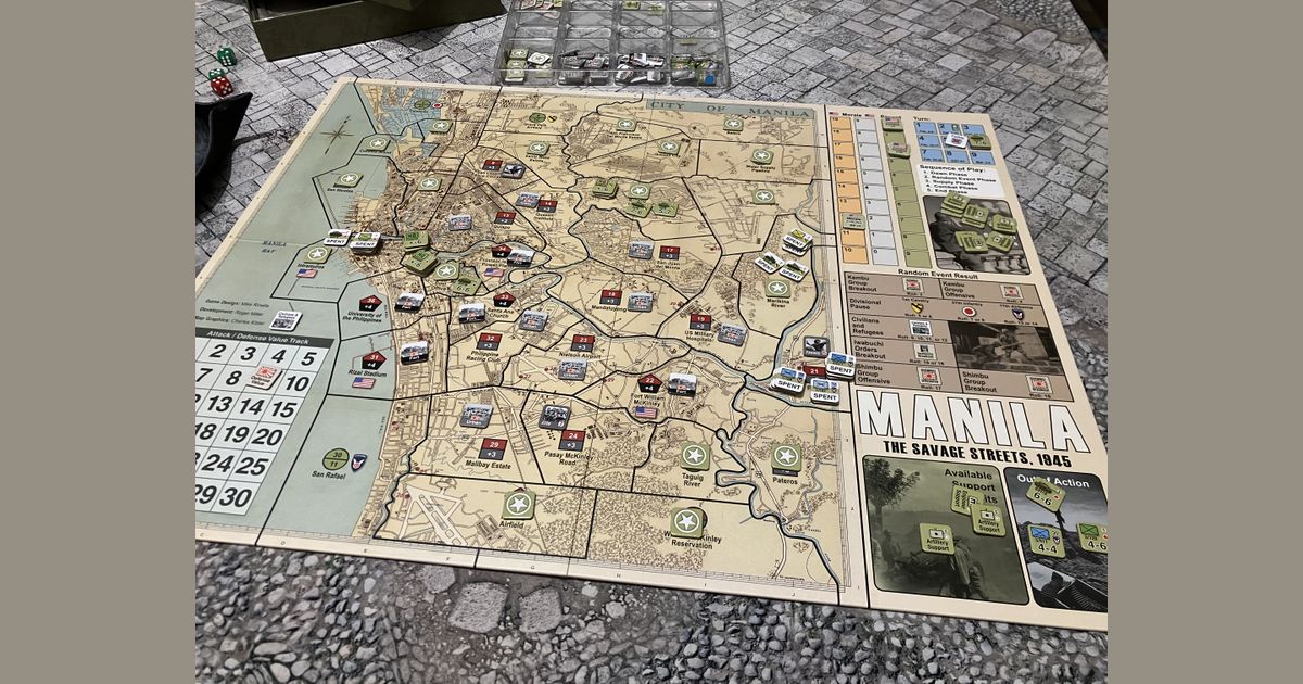 Manila The Savage Streets 1945 game in progress