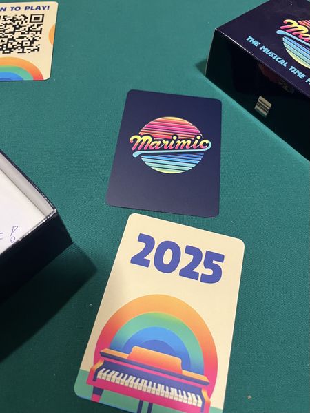 Marimic song card being placed in a timeline