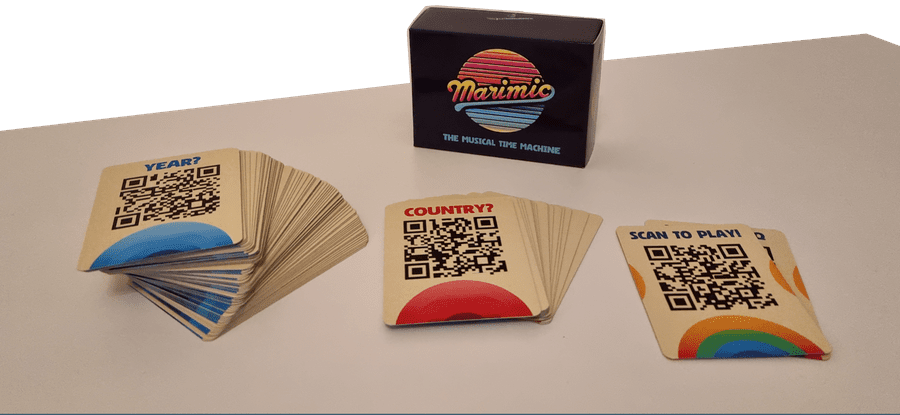 Marimic box and QR song cards