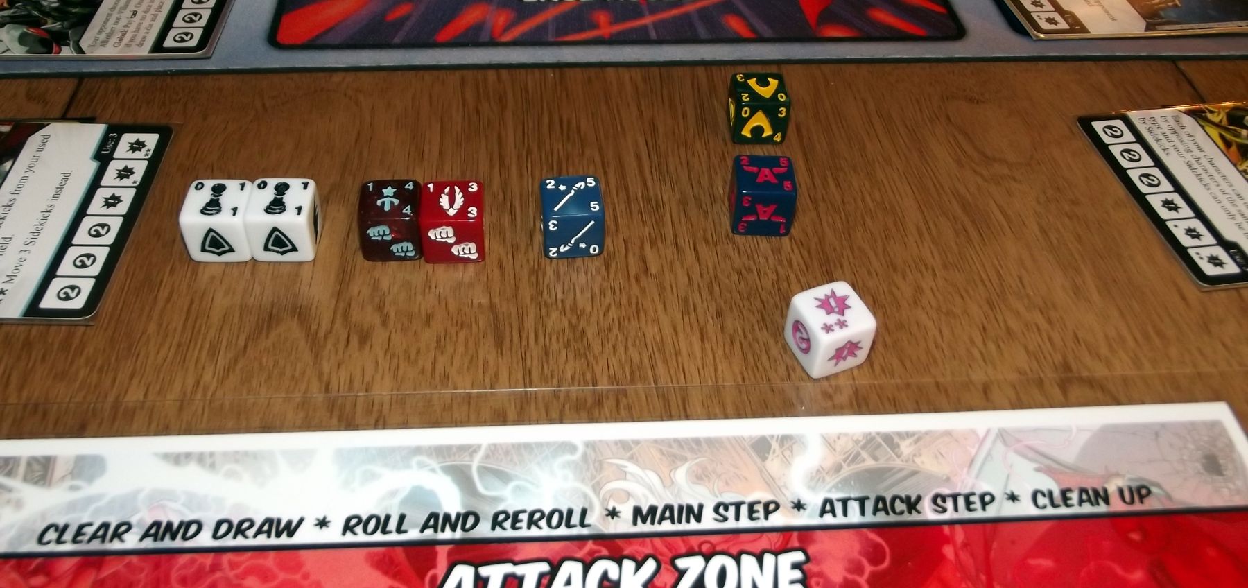 Marvel Dice Masters Civil War game in play