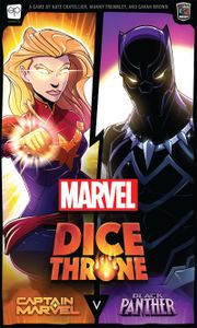 Marvel Dice Throne: Captain Marvel V. Black Panther box art