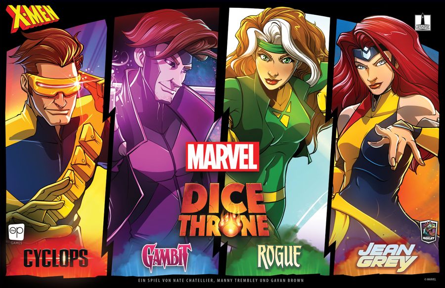Marvel Dice Throne X-Men hero setup