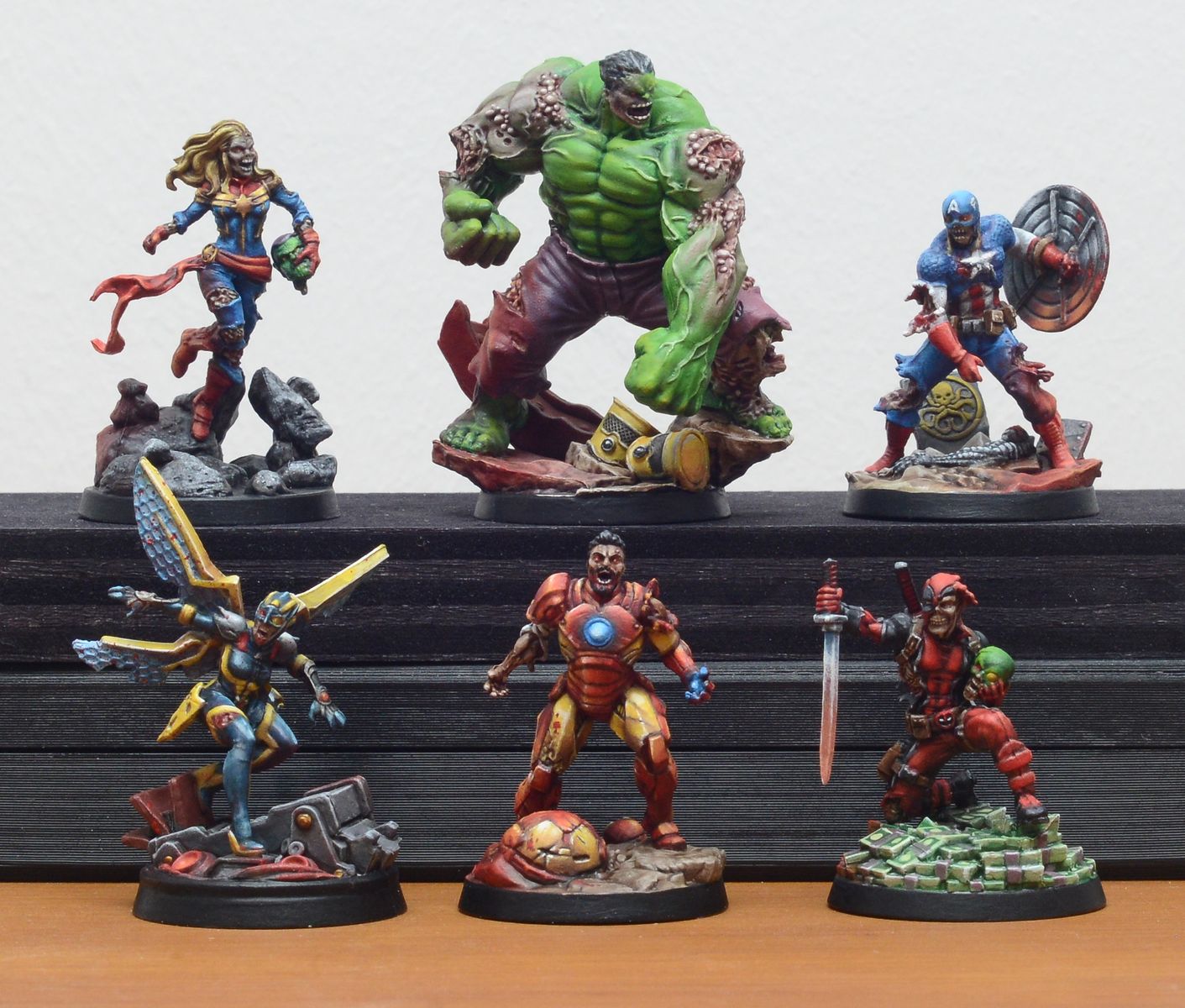 Painted Marvel Zombies core box zombie miniatures