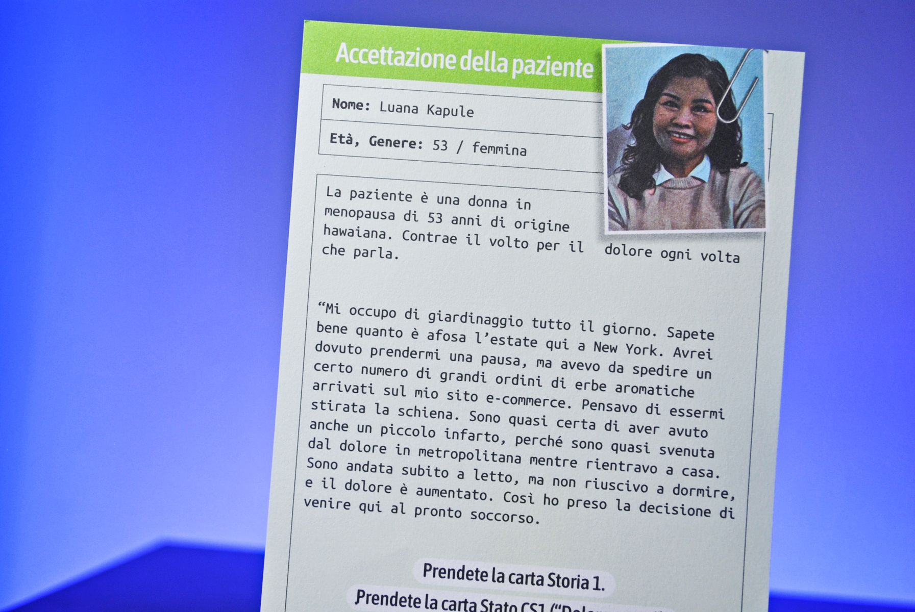 Medical Mysteries cards and clinical case components