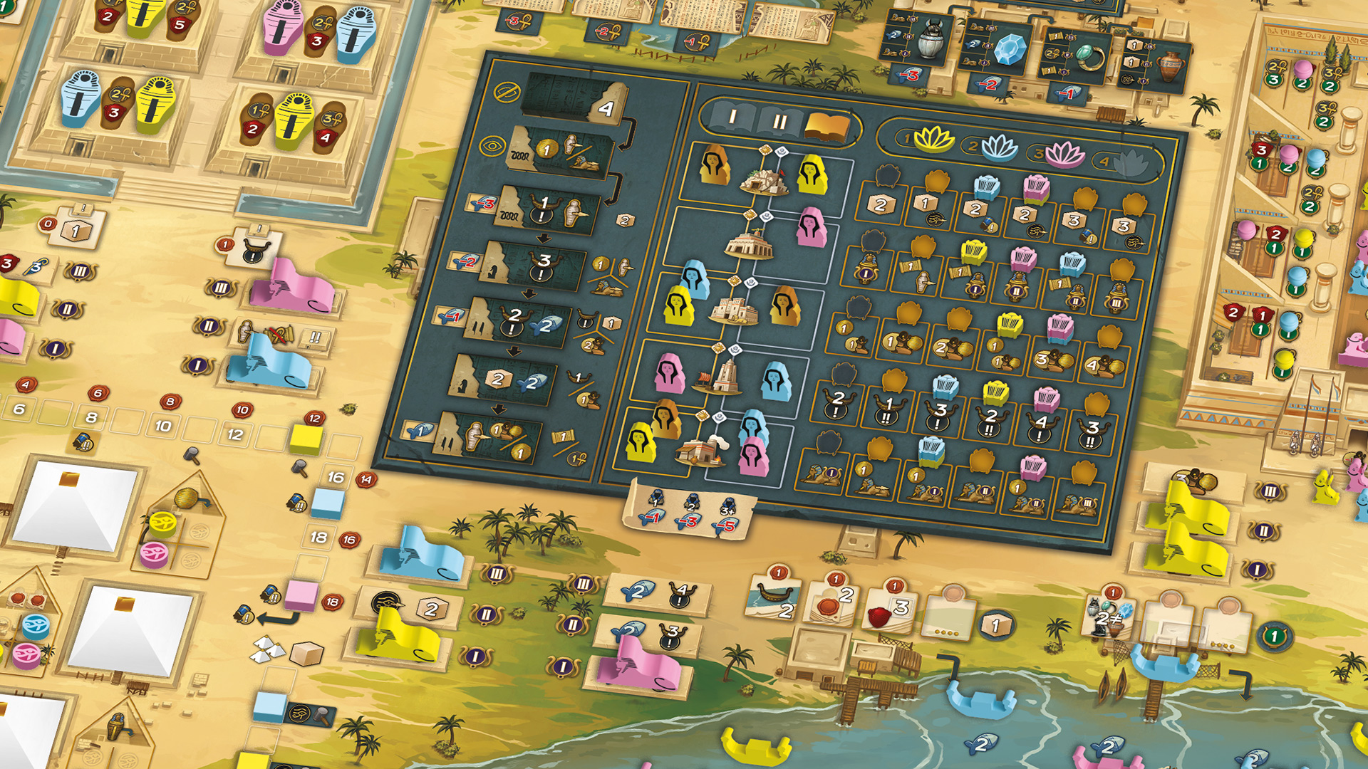 Men-Nefer board game table presentation