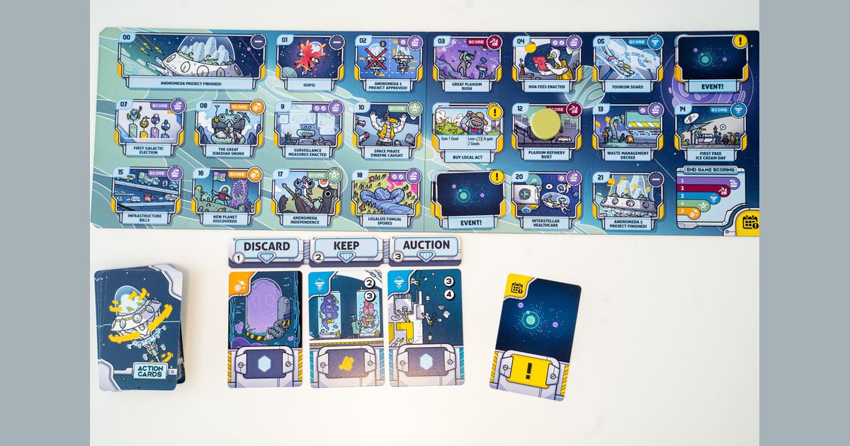 Merchants of Andromeda event board