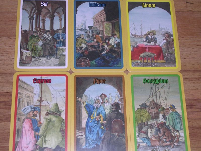 Merchants goods cards and market row