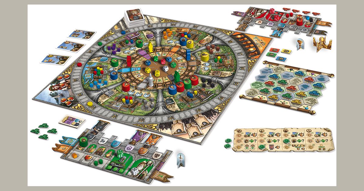 Merlin board game Round Table rondel and components