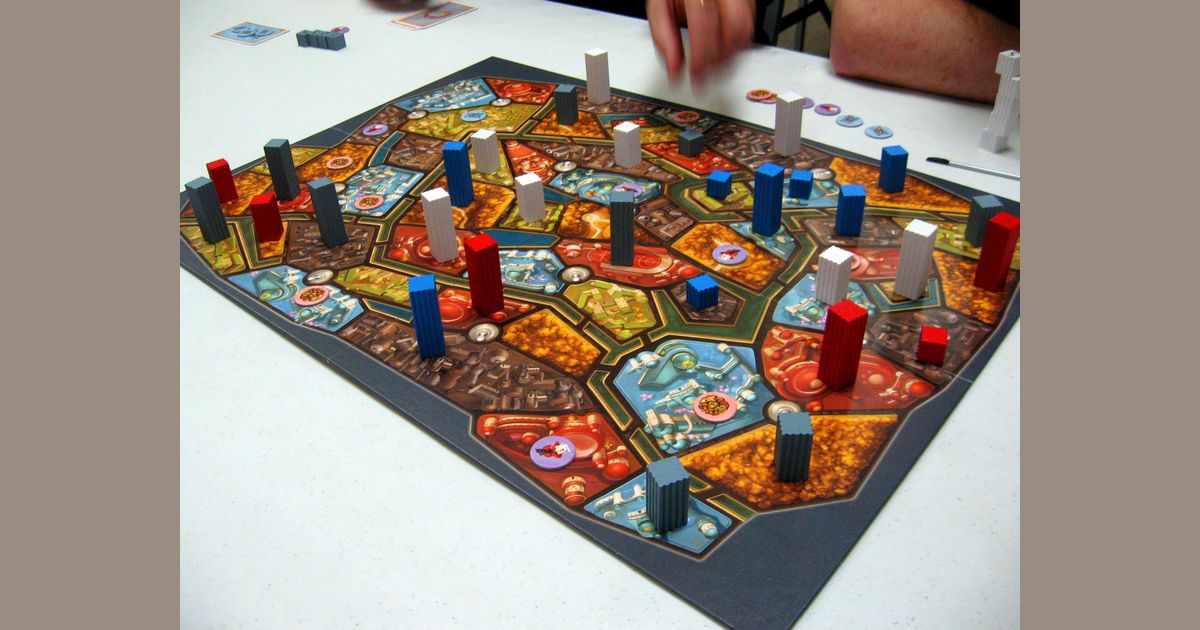 Metropolys city board during a game