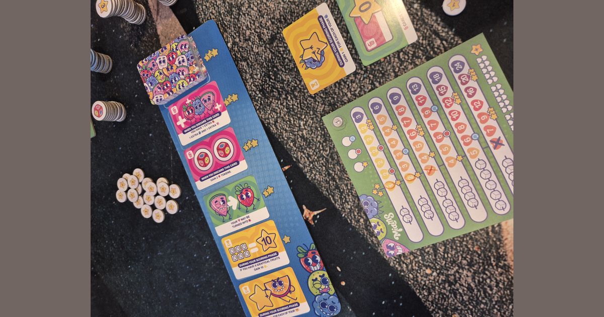 Miams board game in progress