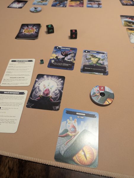 Mindbug King of Tokyo setup