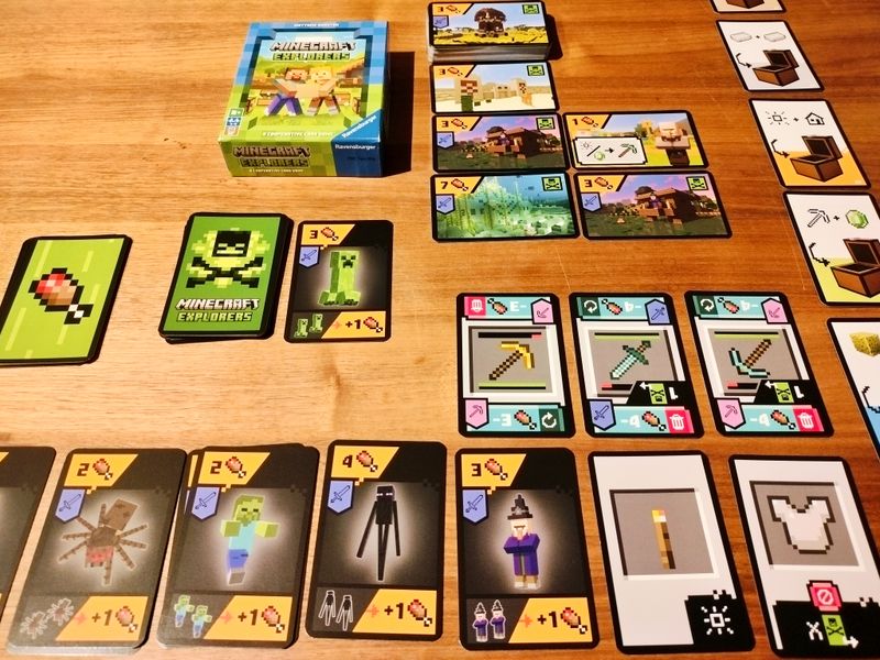 Minecraft Explorers tabletop setup