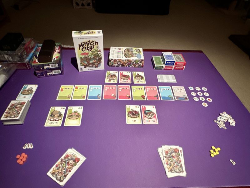 Minikin City set up for play