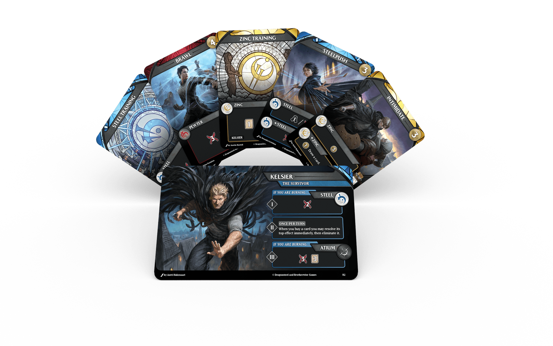Mistborn cards and components