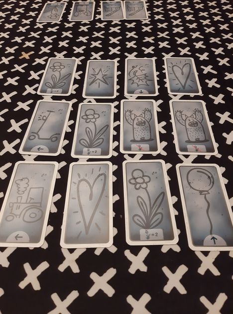 Close view of Misty cards