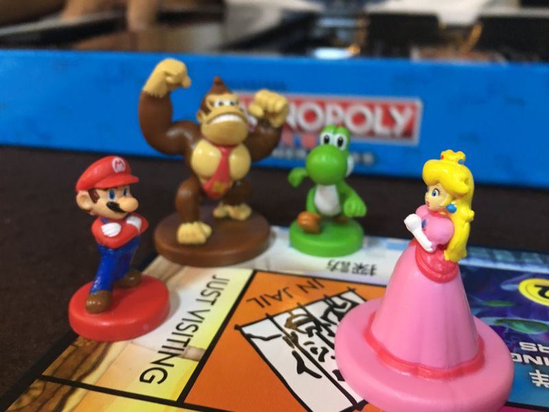 Monopoly Gamer characters moving around the board