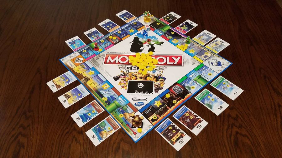 Monopoly Gamer set up for a game night
