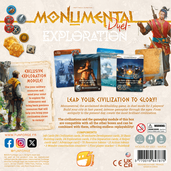 Monumental Duel Exploration box back