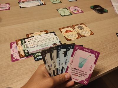 Mottainai card game during play