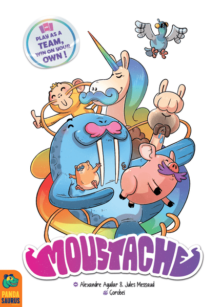 Moustache box art