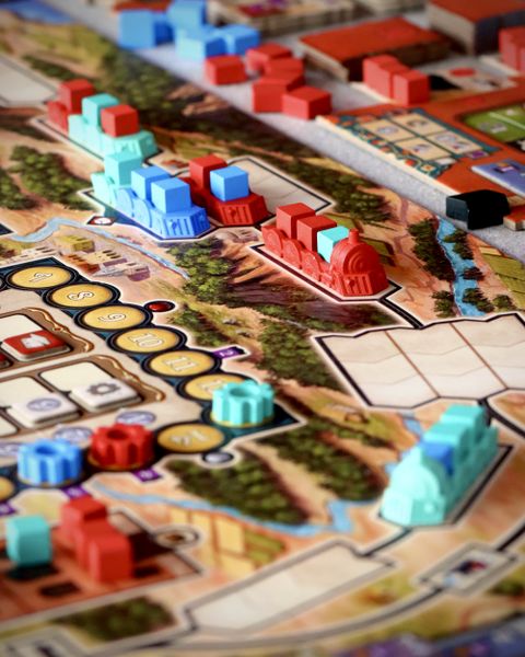 Movers and Shakers prototype showing trains and cargo