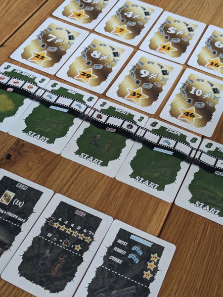 Movie Tricks cards and components