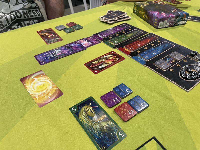 Mythicals end-game cards and scoring tiles