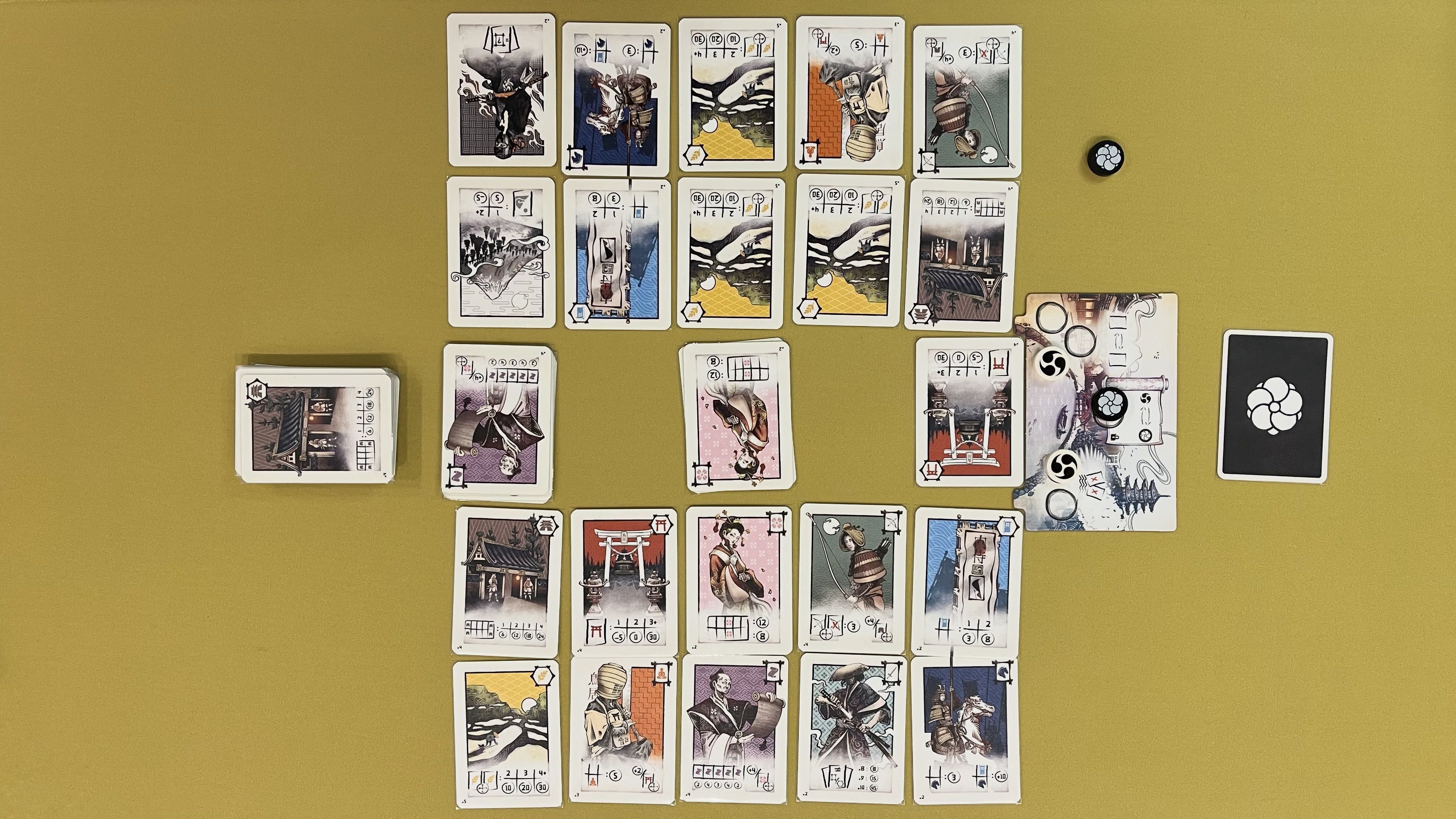 Naishi completed card province on the table